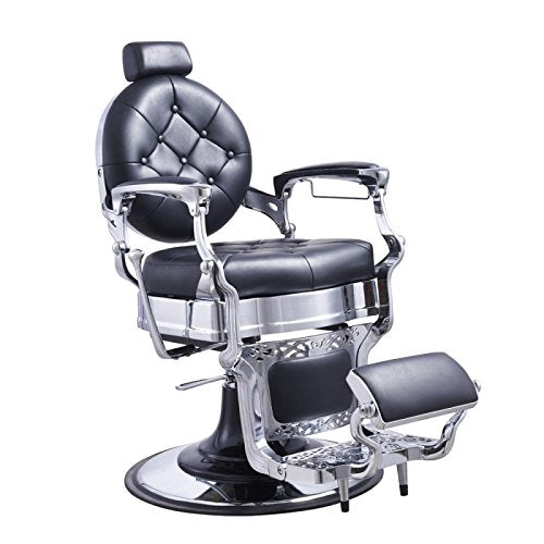 Premium Heavy Duty Barber Chair Men's Grooming Barbershop Hydraulic Chair