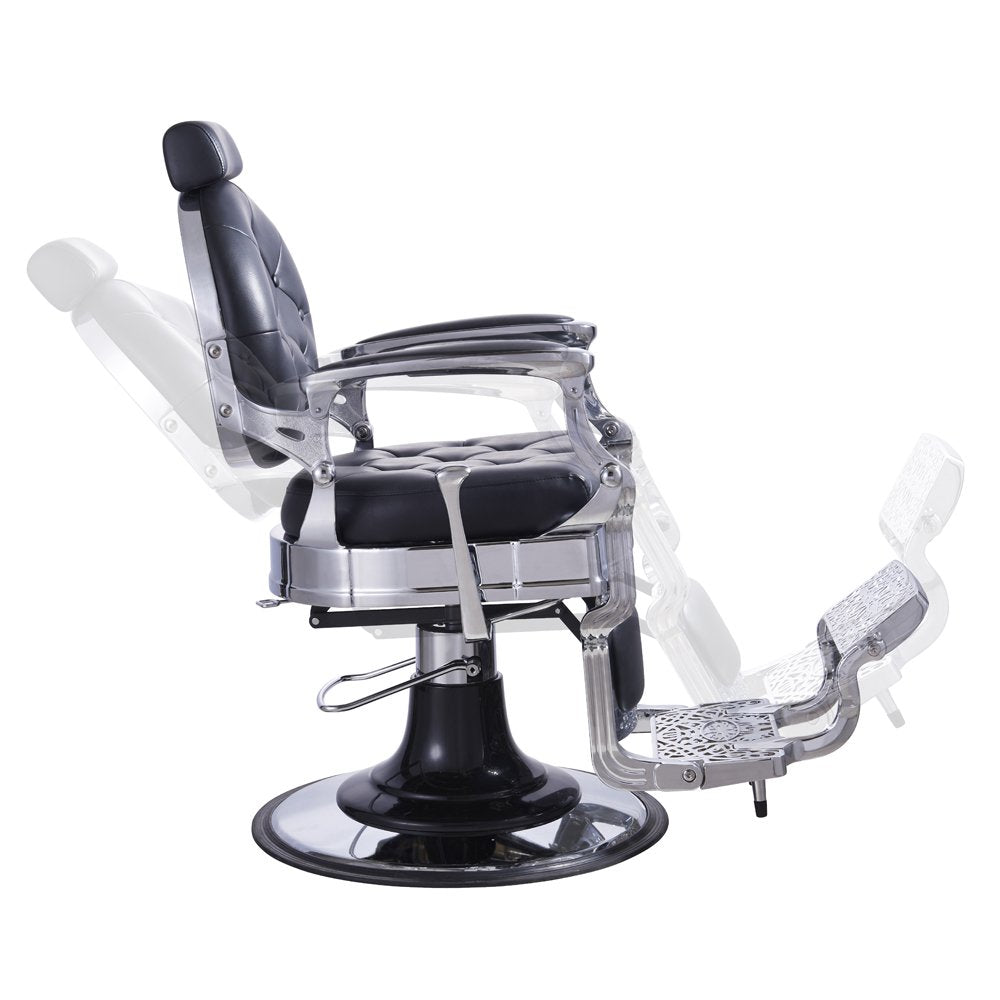 Premium Heavy Duty Barber Chair Men's Grooming Barbershop Hydraulic Chair